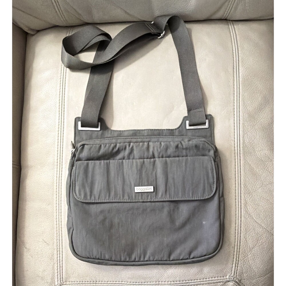 Baggallini Nylon Crossbody Bag Gray